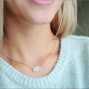 Kendra Scott Silver Short Pearl Pendant Necklace